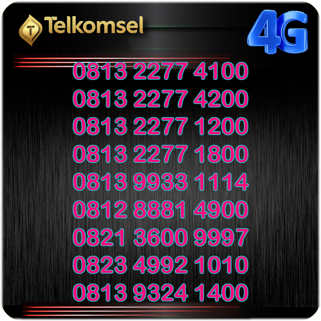 Nomor nomer kartu perdana cantik simpati telkomsel 4g lte SIMP31