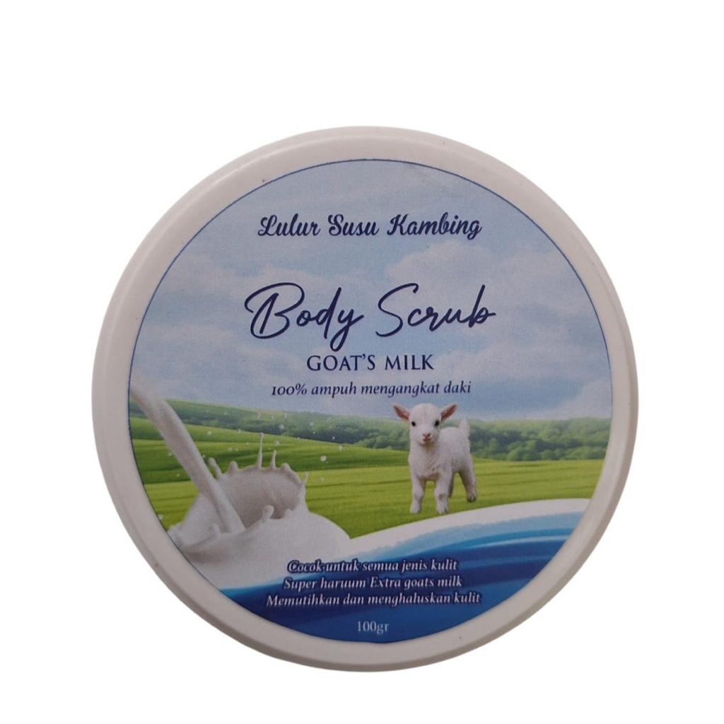 Lulur Susu Kambing 100g,Lulur Pemutih super harumm , Body Scrub Goats Milk