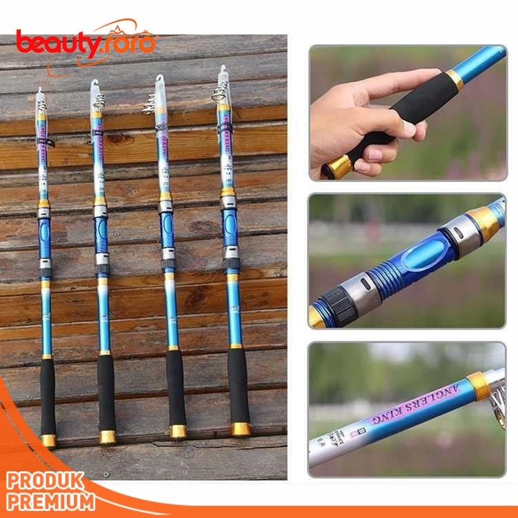 R.joy-Yuelong Joran Pancing Portable Telescopic Epoxy Resin 3 meter /7  2.7M/6  2.1M/5 Section Tongk