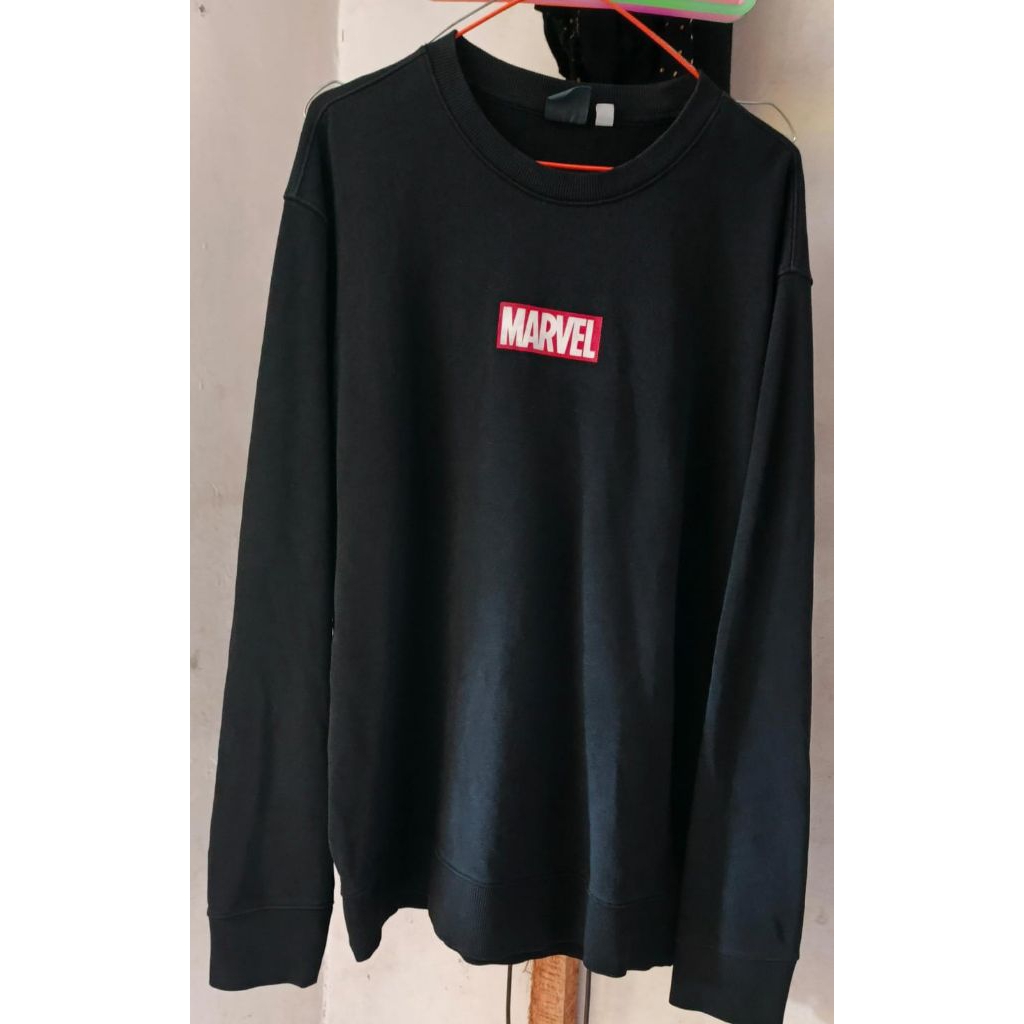 (CREWNECK MARVEL BLACK ORIGINAL)