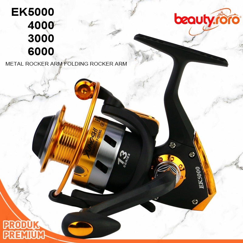 BISA COD YUMOSHI REEL SKING EK3000 EK4000 EK5000 EK6000 Reel Pancing Spinning 12 Ball Bearing
