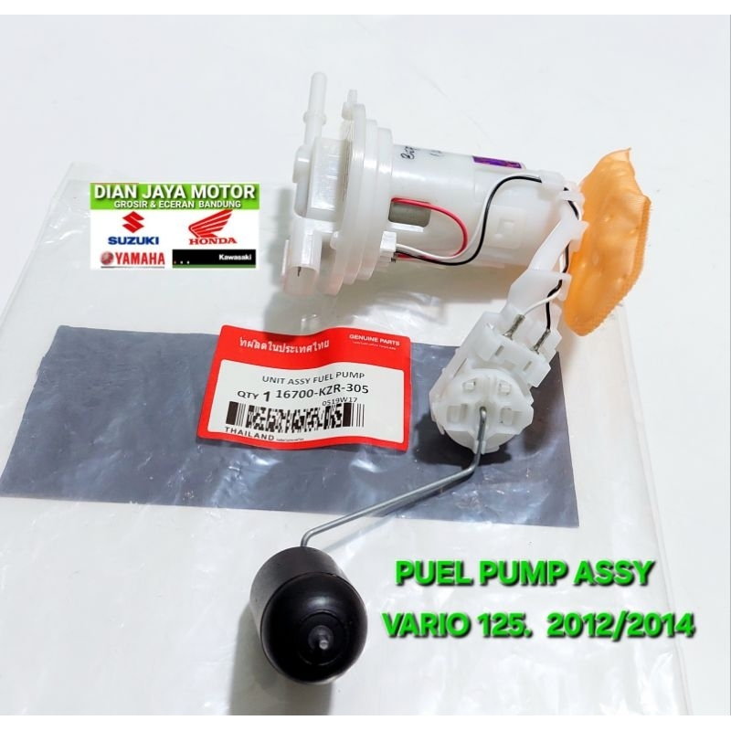 Thailand feulpump assy KZR Honda vario 125 type Bohlam pimpa bensin set rotak set Dian jaya motor