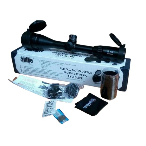 TELESKOP / TEROPONG SPIKE 3-12x40 AOL RGB