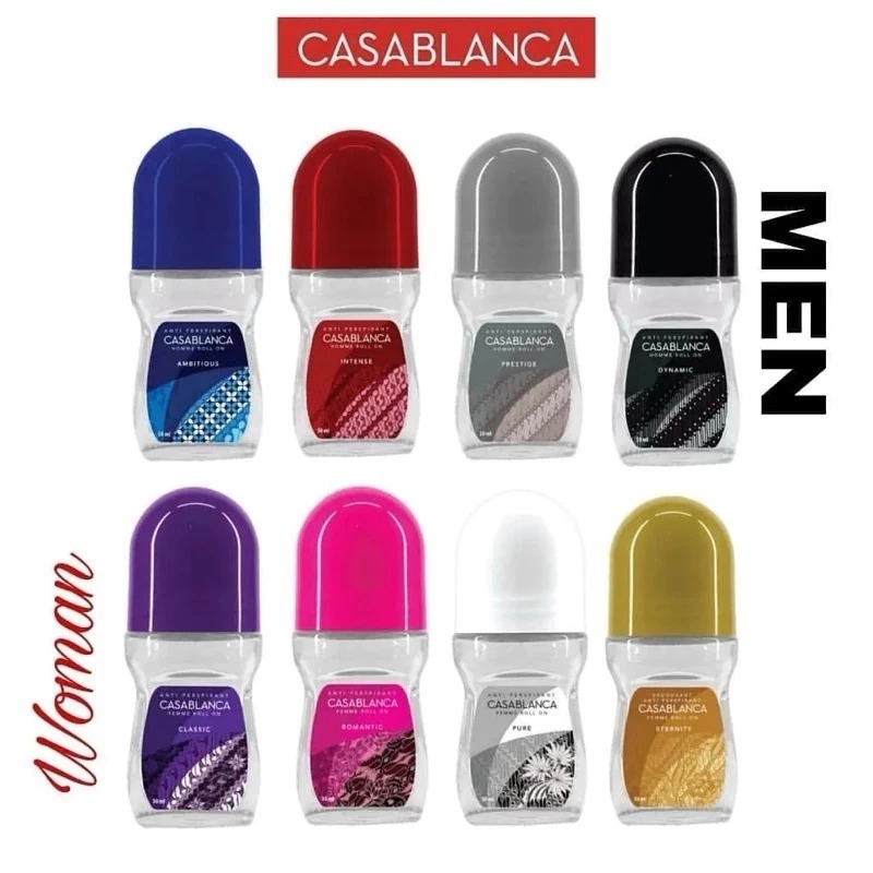 Casablanca Roll On 50ml - Deodorant Antiperspirant - rk_glow