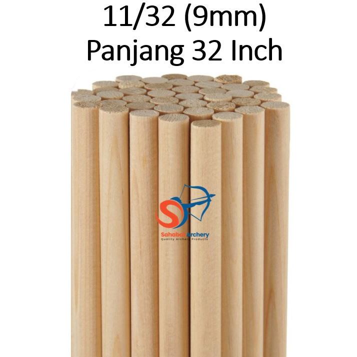 Shaft Cedar POC 11/32 (9mm) Panjang 32 Inch