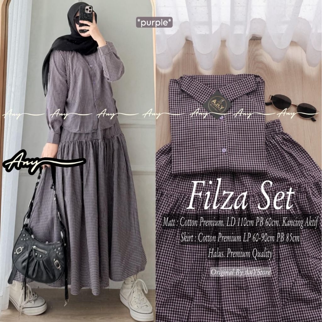filza lavel setelan long tunic jumbo ld 120 kemeja kotak kotak long tunic kotak kotak long tunik str