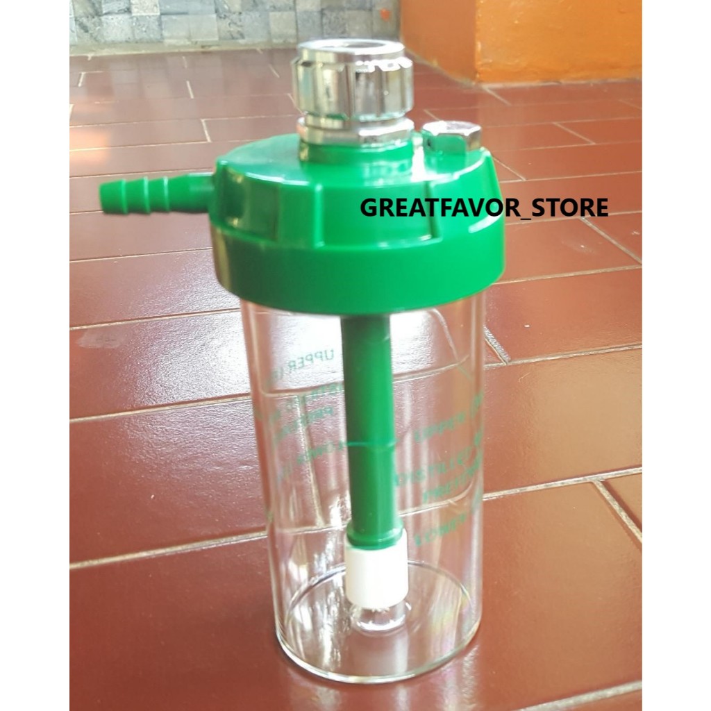 Tabung Air Regulator Oksigen / Botol humidifier regulator Oksigen