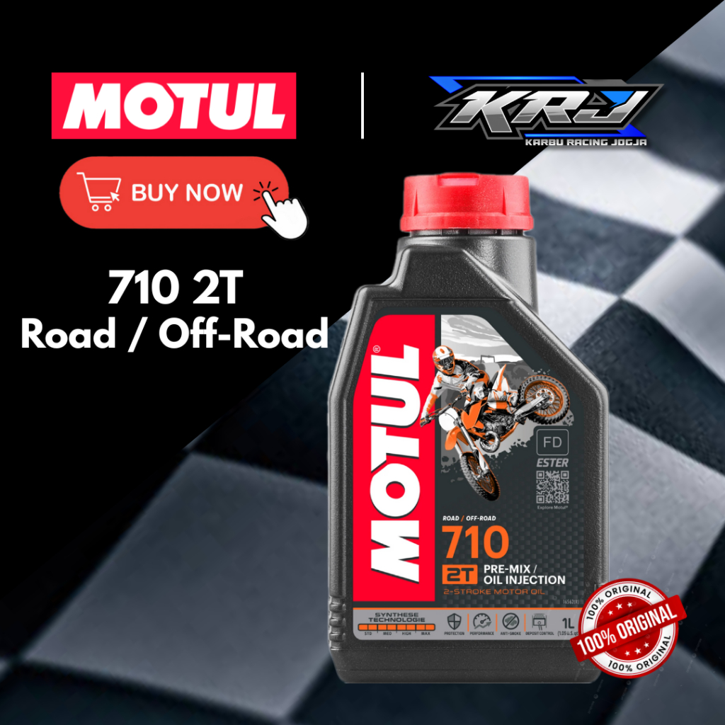 Motul 710 2T – Oli Samping Full Synthetic Mesin 2 Tak 1L