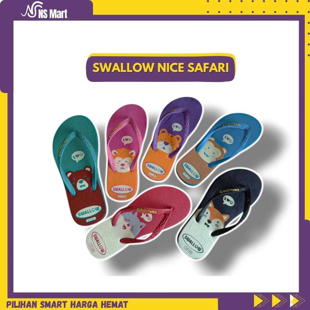 Sandal Swallow Nice Safari Sandal Jepit Wanita Lucu Anti Slip