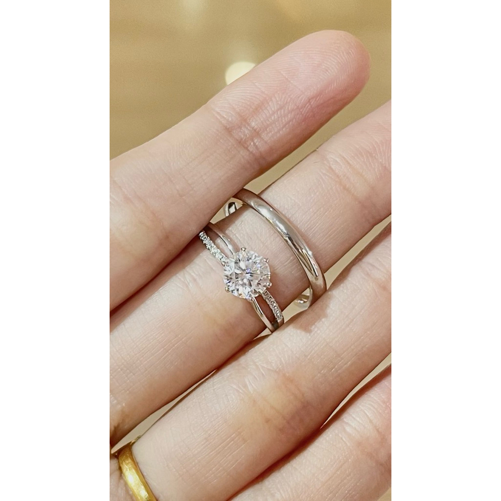 cincin couple permata moissanite