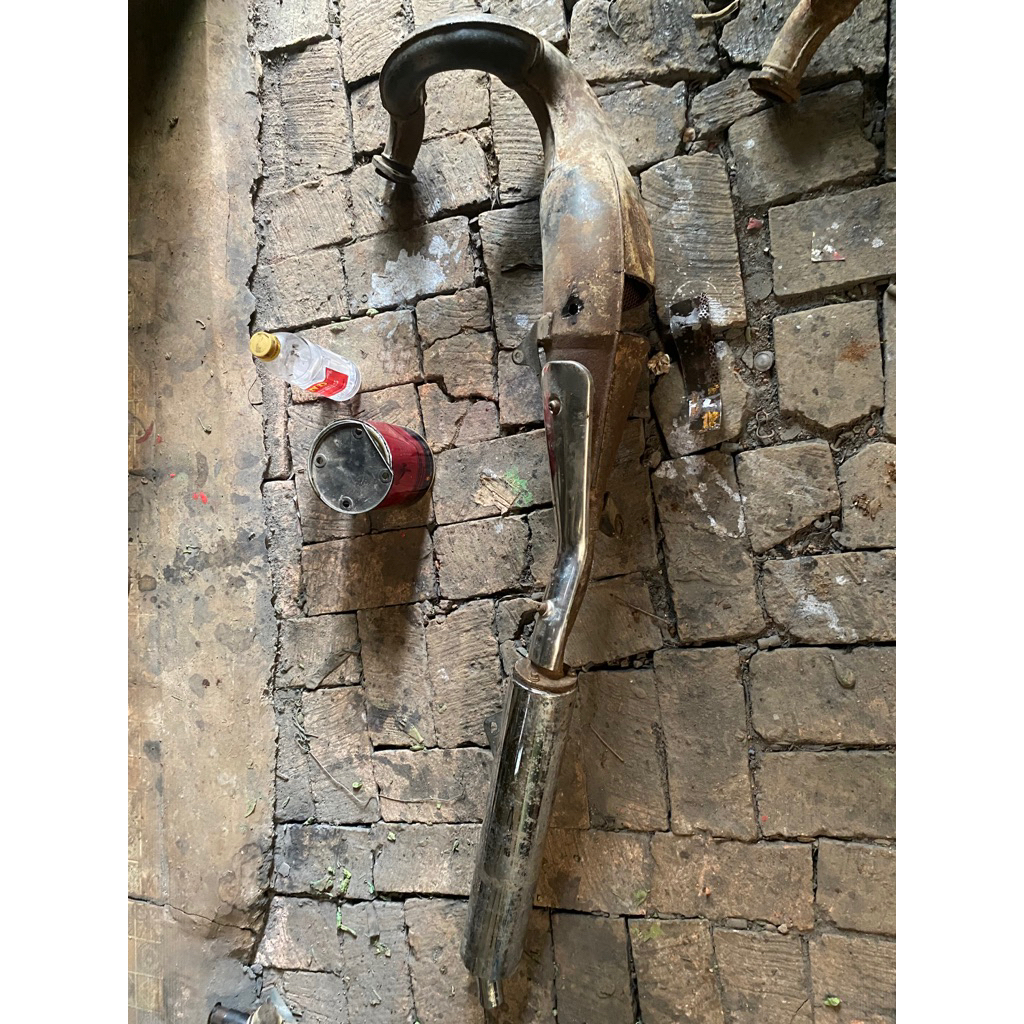 knalpot original ninja r bahan bobok