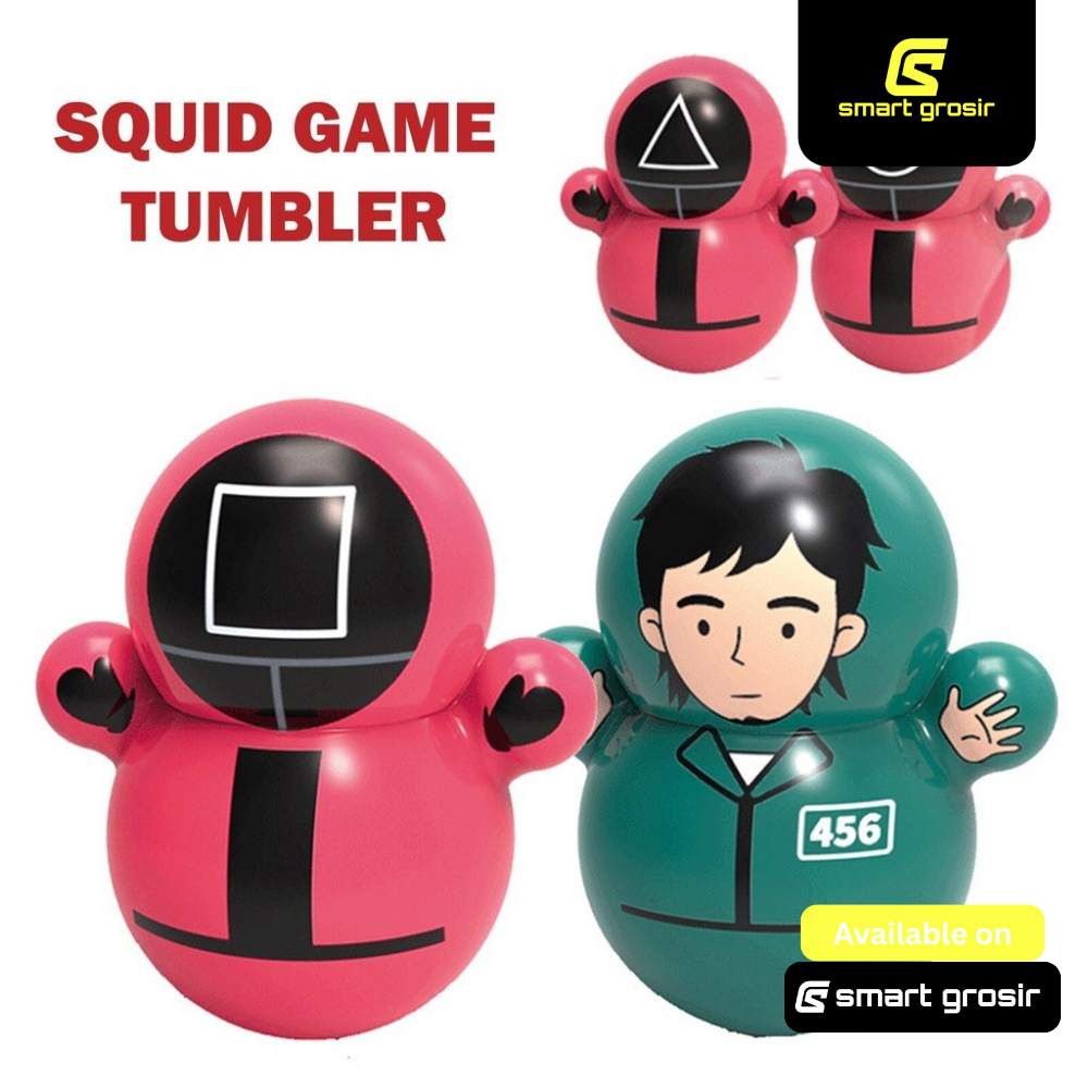 Mainan Squid Game Tumbler 3Pcs Boneka Goyang Squid game Tumbler Squid Game