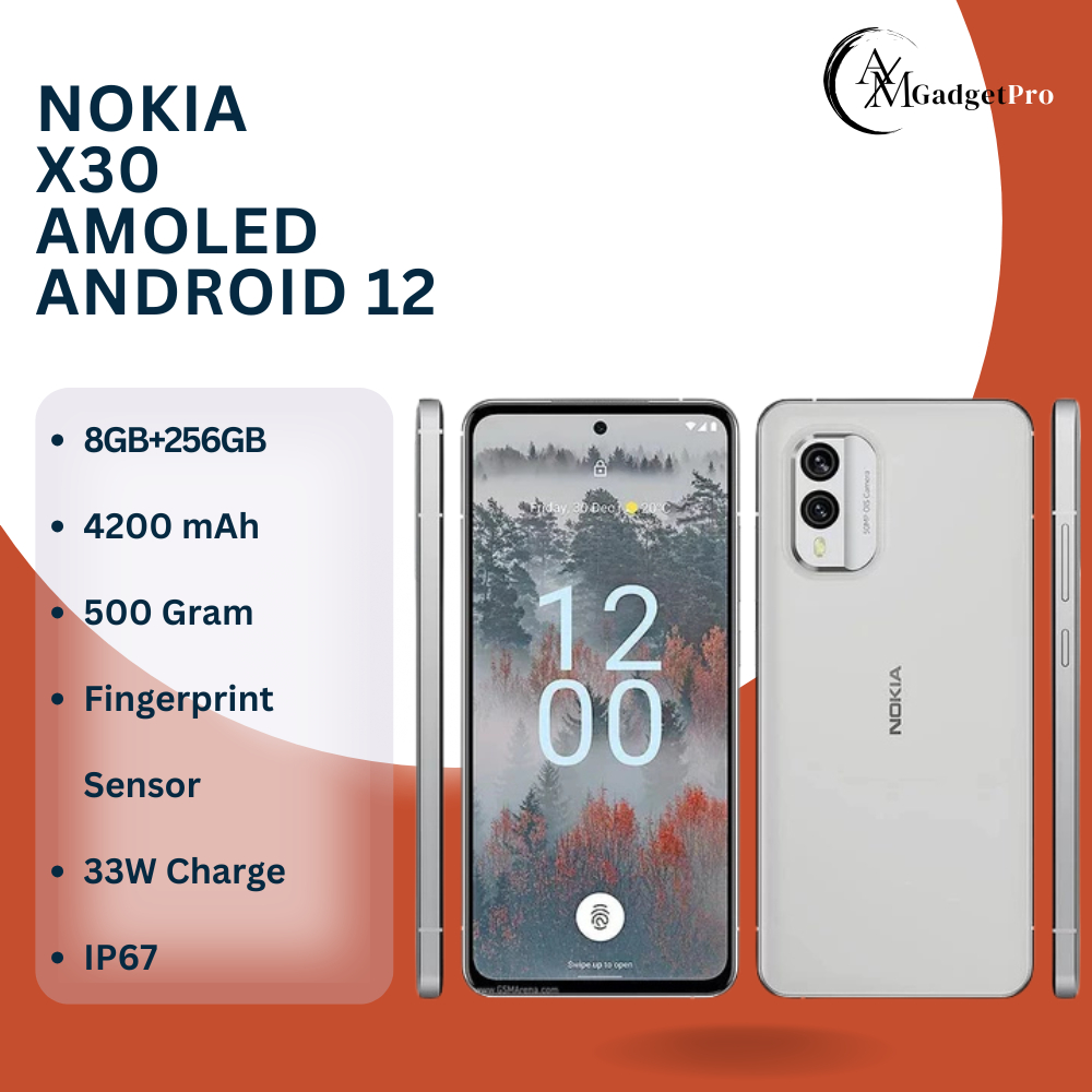 Nokia X30 5G 8GB+256GB 4200mAH 33W 6.43"AMOLED Android 12