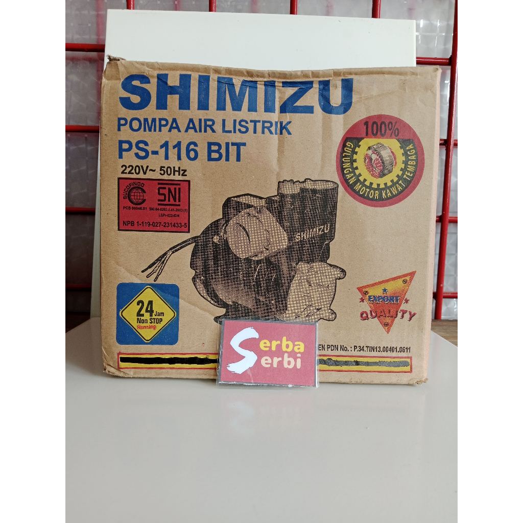 (PS-116 BIT SHIMIZU) Pompa air listrik manual Shimizu