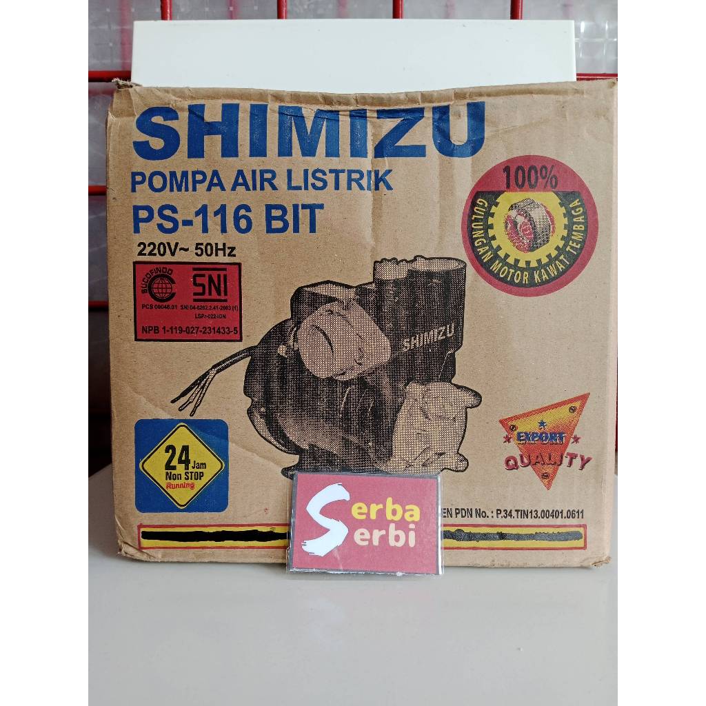 -PS-116 BIT SHIMIZU-Pompa air listrik manual Shimizu