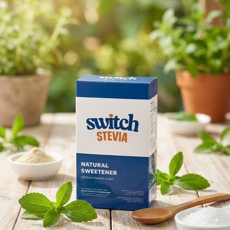 Switch stevia / stefia 30ml 60ml 100ml - pemanis gula stevia tetes cair original asli buat diet diab