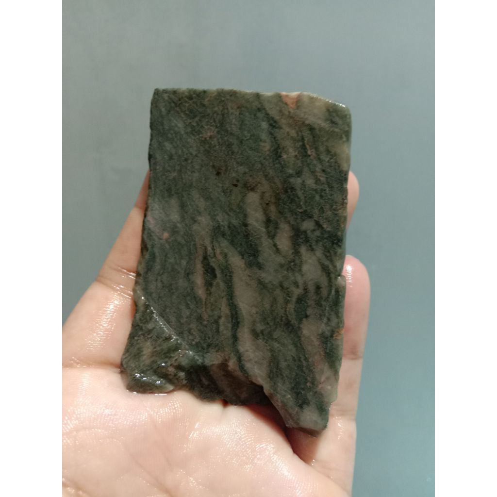 Rough Bahan Jadeite Jade Nabire Papua Motif