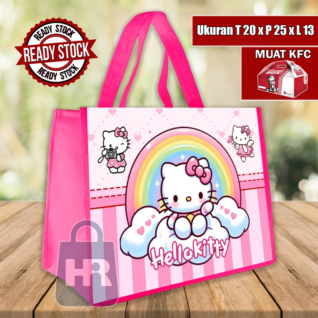 READY STOK TAS ULANG TAHUN / TAS ULTAH HELLO KITTY / TAS ULTAH UKURAN KFC / TAS ULTAH TERLARIS / TAS