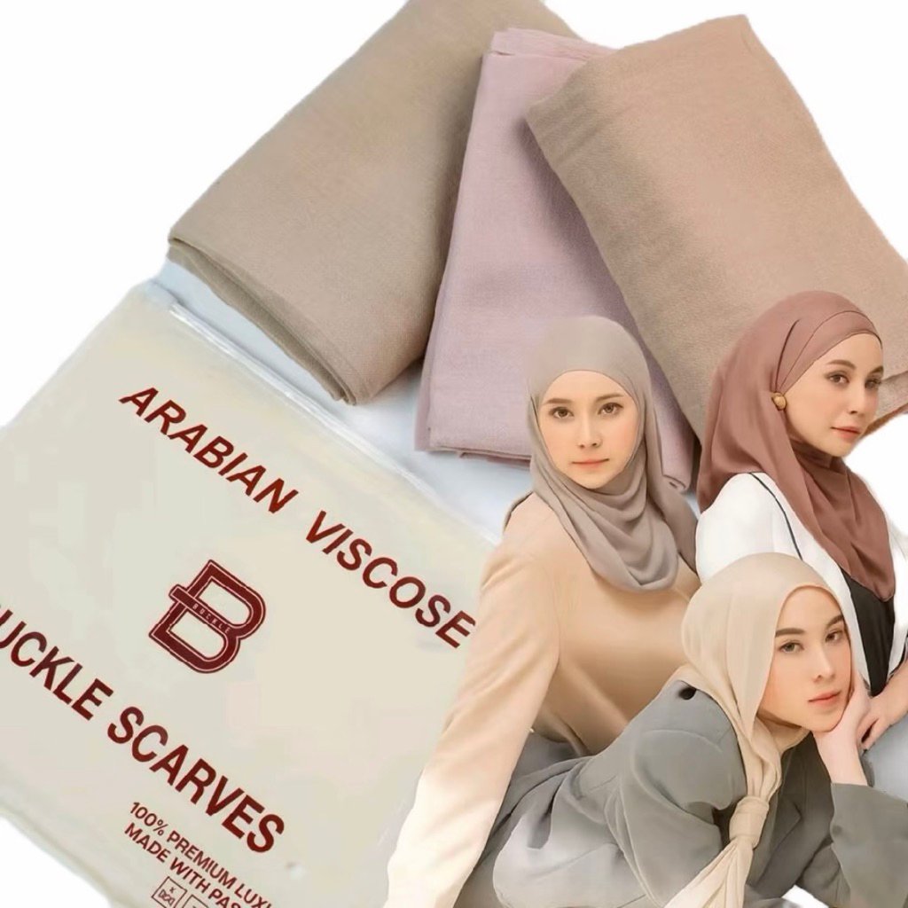 Pashmina Arabian Viscose Buckle Scarves