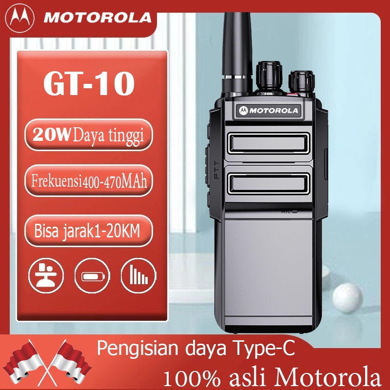 HT MOTOROLA GT-10 walkie talkie dua arah radio long range walkie talkie dua arah radio motorola dua 