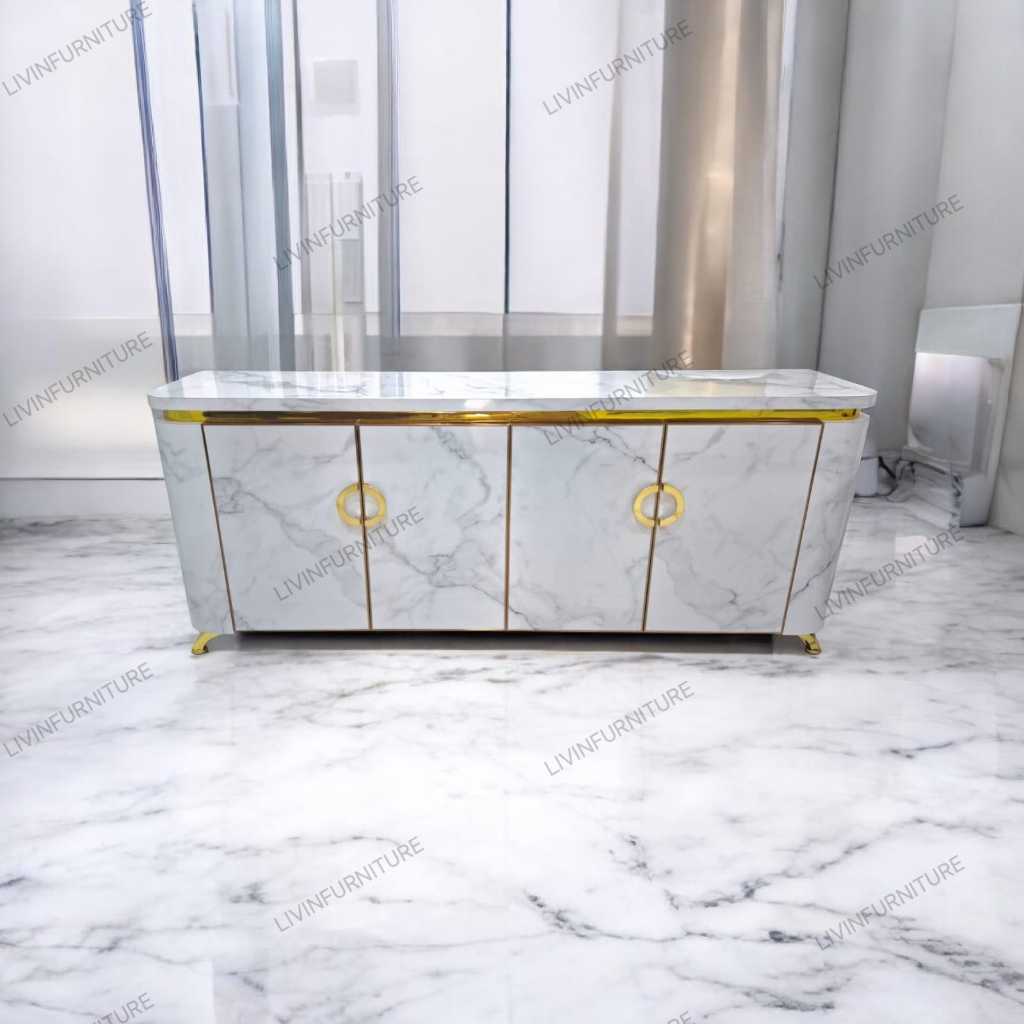 bufet tv minimalis hpl uk 180 cm