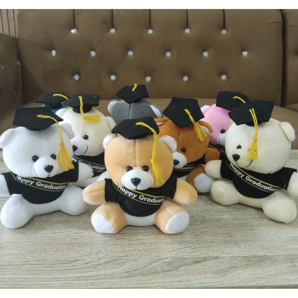 Boneka wisuda slendang happy graduation15cm