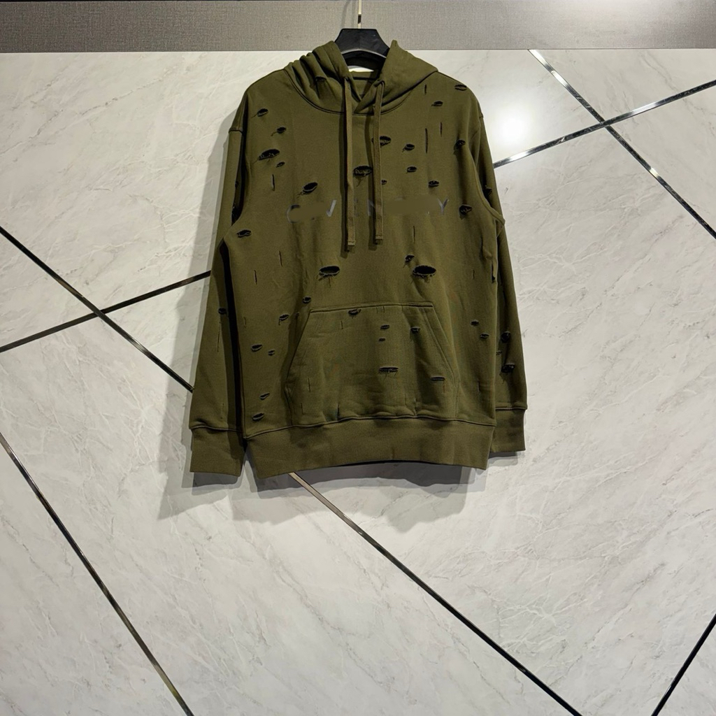 9V distressed hoodie