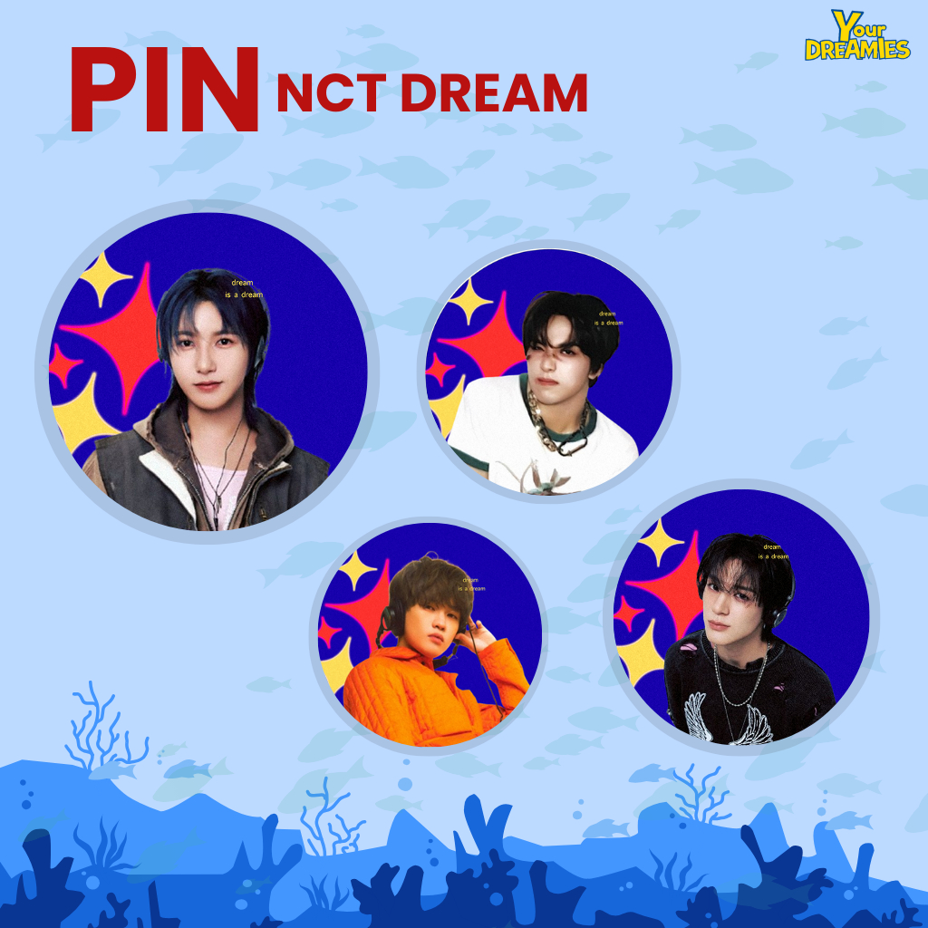 pin nct dream | nct dream merch | k-pop merch | pin button | pin aksesoris | pin tas | aksesoris tas
