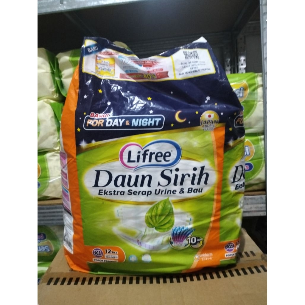 LIFREE XL ISI 12 POPOK DEWASA TIPE PEREKAT
