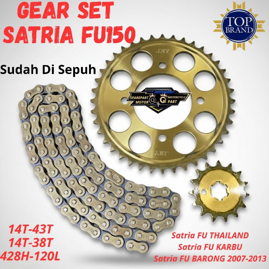 GEAR GIR SET GEAR GIR PAKET SATRIA FU 150 SATRIA FU 150 BARONG / GEAR PAKET SATRIA FU BARONG / GIR P