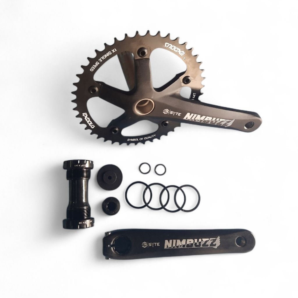 Crank Single 44T Hollowtech 2 Nimbuzz Exodus BCD 130 mm