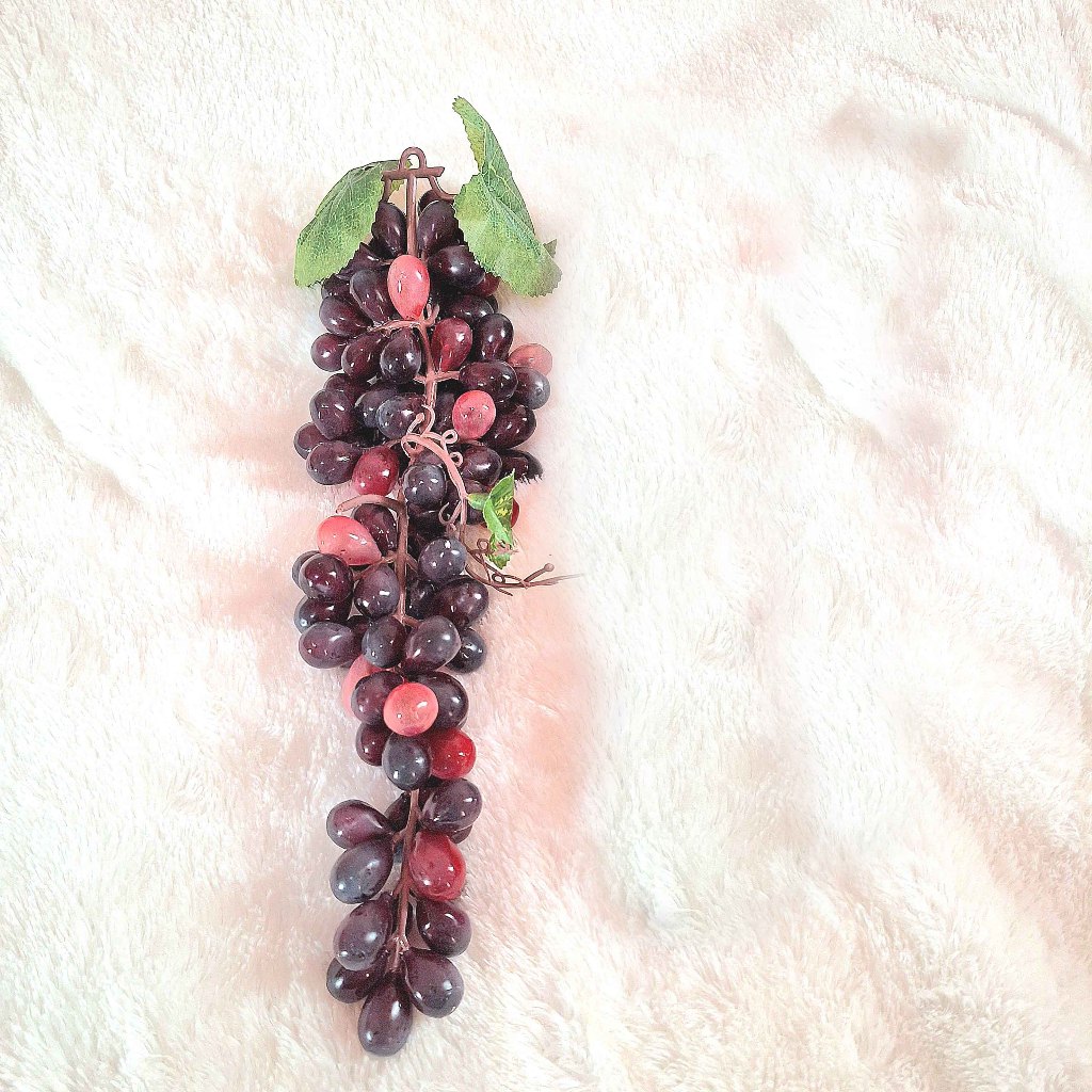 BUAH ANGGUR PALSU HIASAN MEJA ANGGUR JUMBO PALSU BUAH TIRUAN ARTIFICIAL HIASAN RUMAH ETALASE