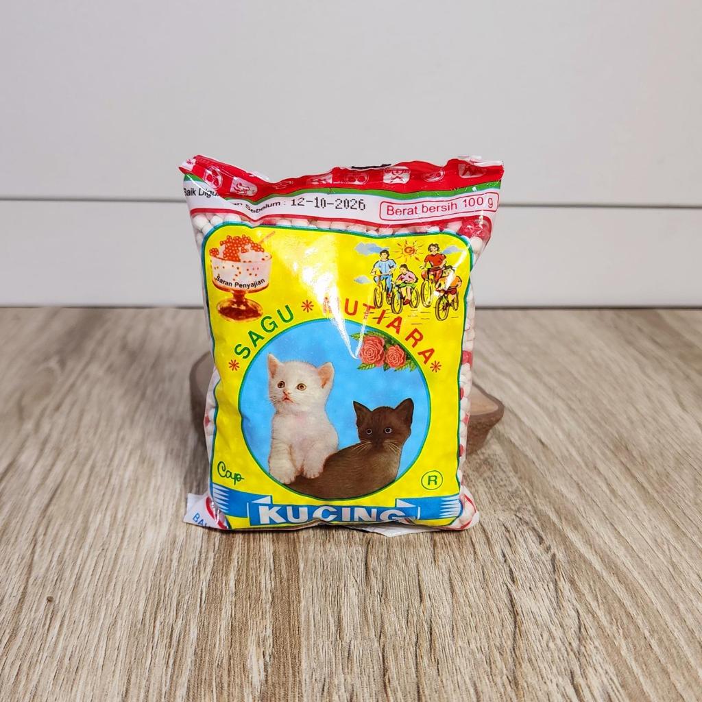Sagu Mutiara Cap Kucing 100gr Untuk Bubur Kue