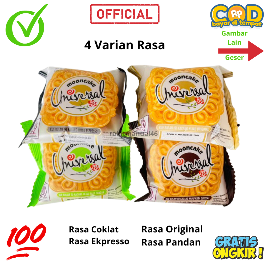 Mooncake Halal / Kue Bulan Universal Bayu Bagus Exp Di Jamin Lama