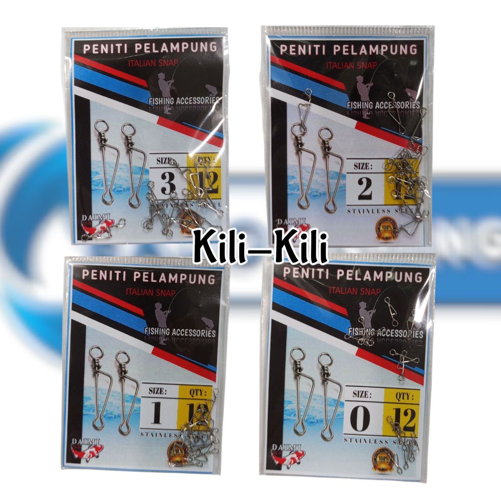 Kili-Kili Swivel Peniti Pelampung Pancing
