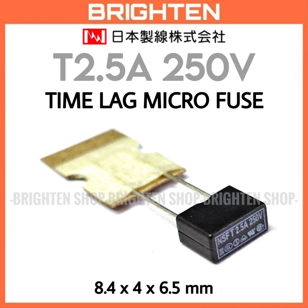 NSF Micro Fuse 2.5A 250V Time Lag T2.5A Slow Acting