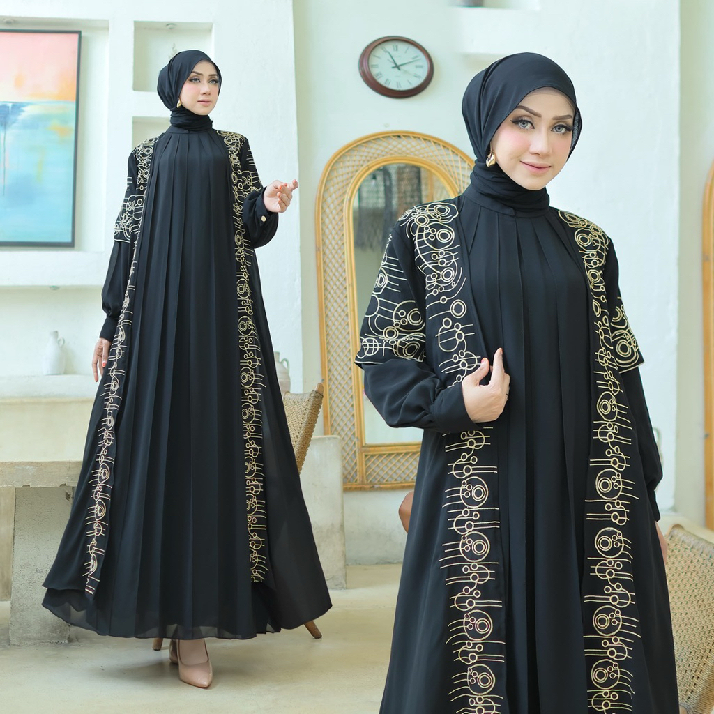 ABAYA ZAFEEQA GAMIS ABAYA TURKEY MODEL ROMPI #CINCIN#MIX SERUTI ZAINA BORDIR ABSTRAK FASHION MUSLIMA