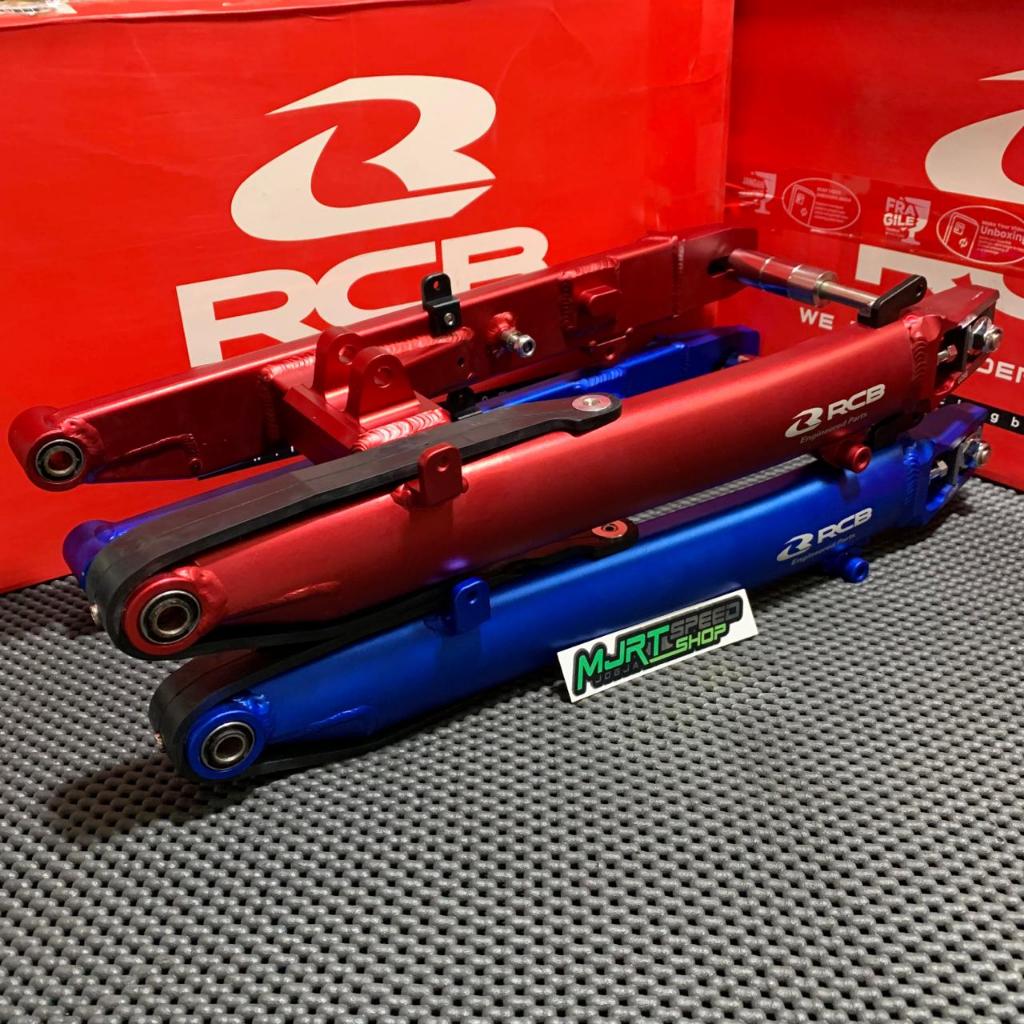 SWINGARM SWING ARM RCB RACING BOY JUPITER MX - MX KING BLUE RED ORIGINAL MALAYSIA