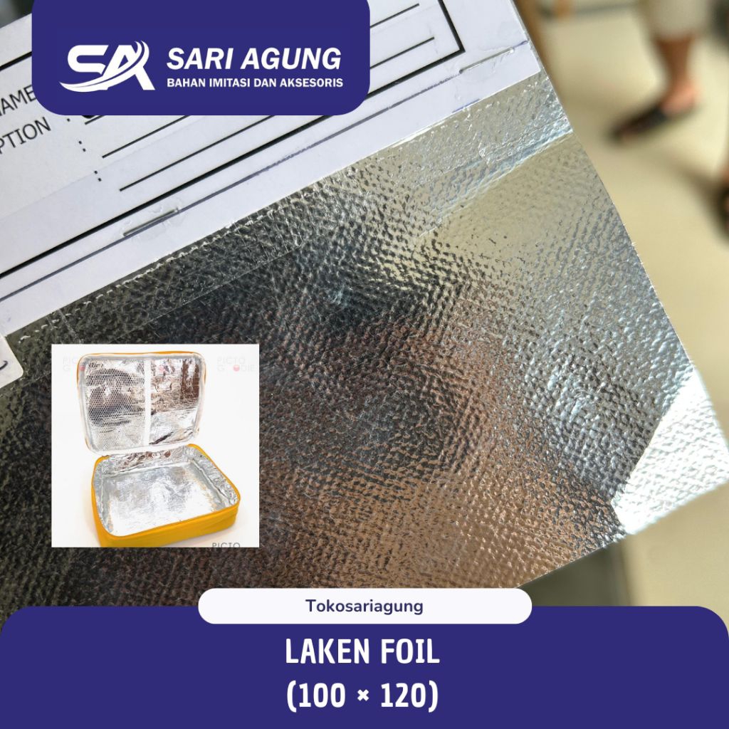 SPUNBOND FOIL (METER) LAKEN FOIL / SPUNBOND LAPIS ALUMUNIUM FOIL