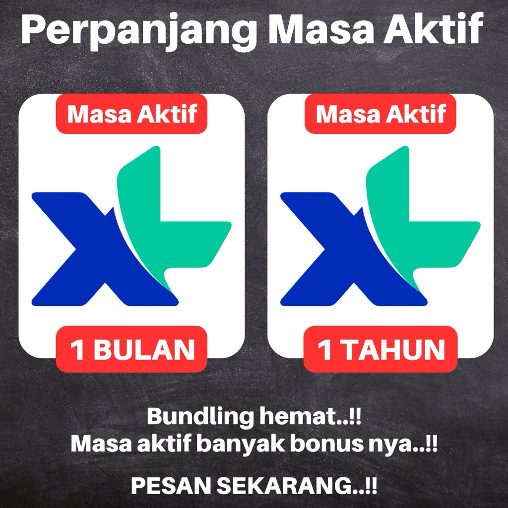 MASA AKTIF XL 1 TAHUN ANTI HANGUS