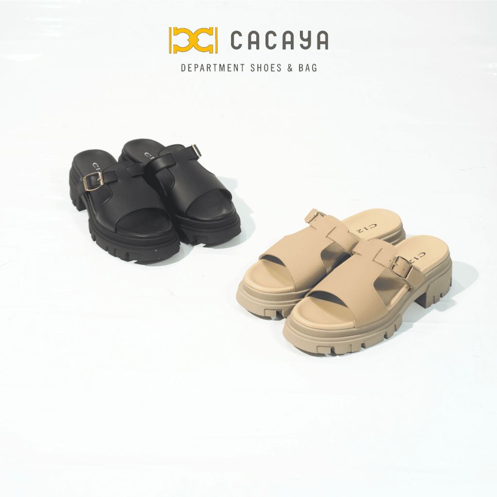 SANDAL WANITA - SANDAL PLATFORM C12 PU 2744 CACAYA