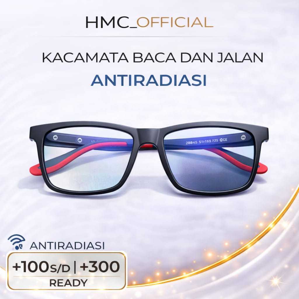 Kacamata Photocromic Pria Sporty Terbaru PROGRESIF NORMAL MINUS PLUS Kaca Mata Baca Blueray