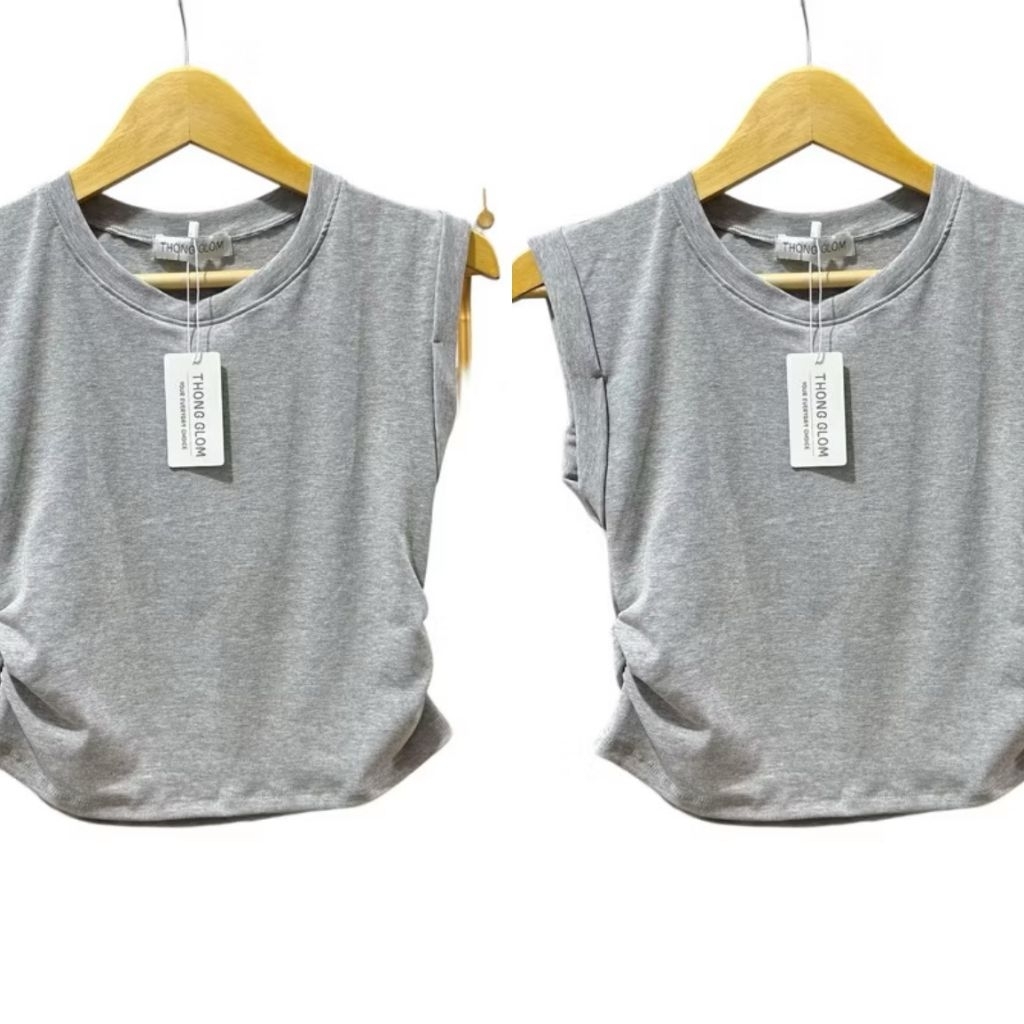 Kaos Thong Glom Crop - T0190