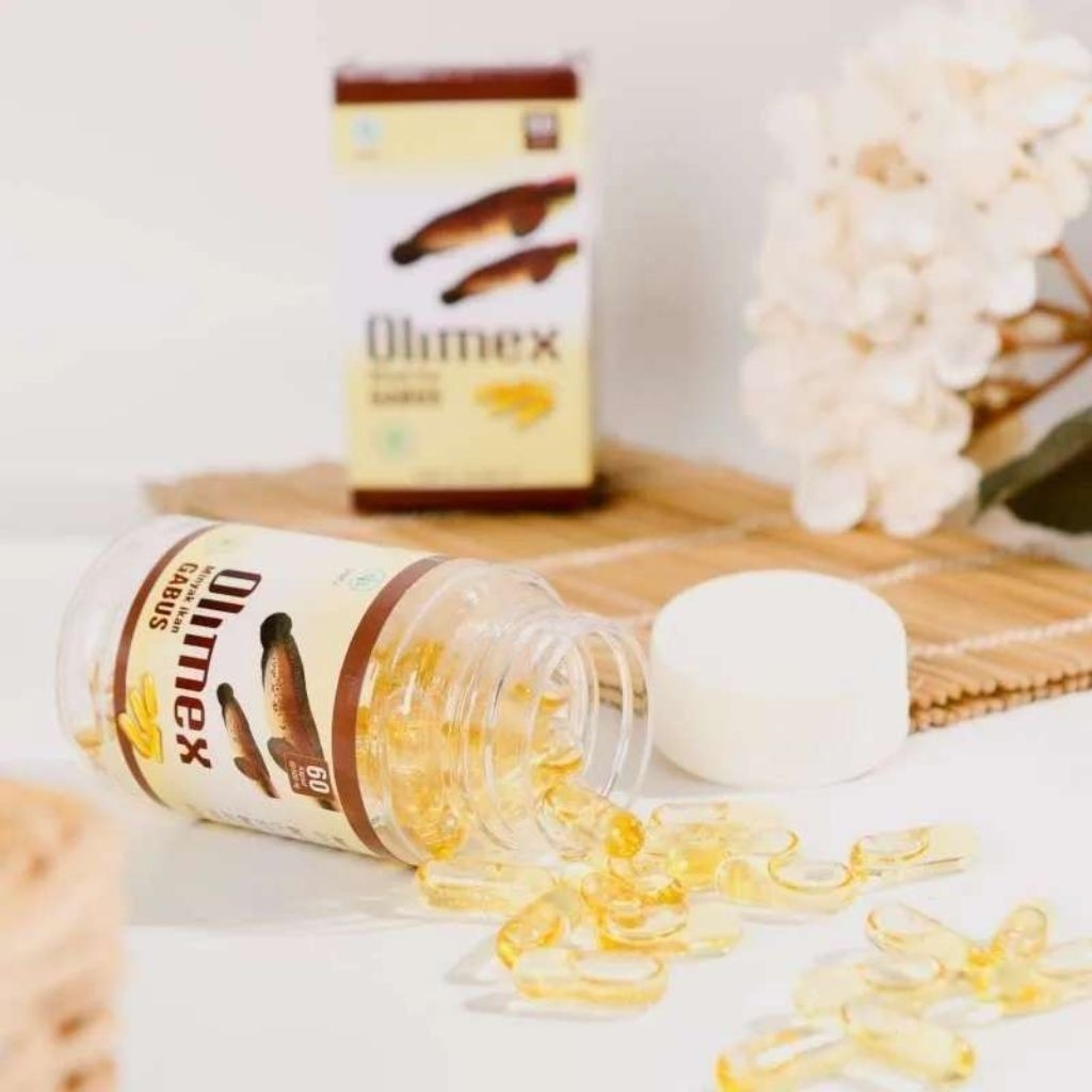 Olimex Obat Herbal Kapsul Minyak Ikan Gabus 1 Botol Isi 60 Kapsul