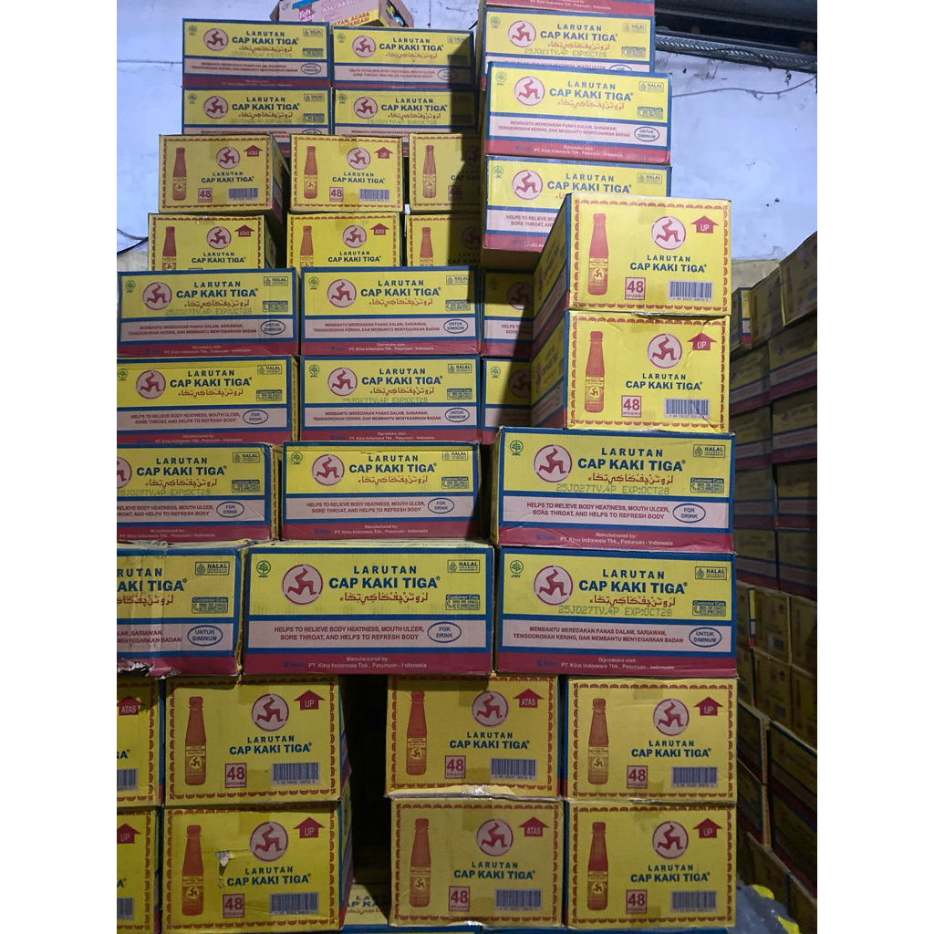LARUTAN CAP KAKI TIGA 200 1 DUS ISI 48 (HARGA TERMURAH)