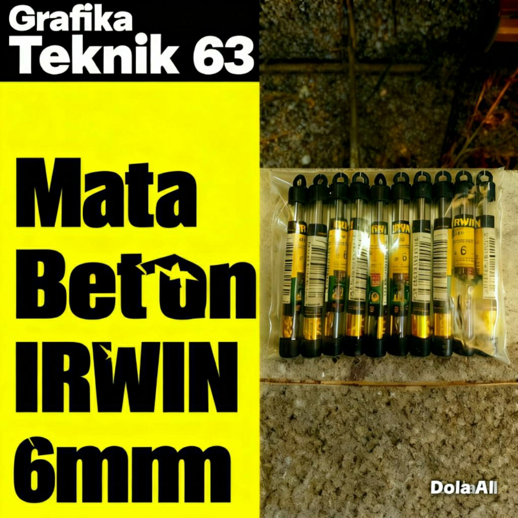 Mata Bor Beton IRWIN 6mm / Masonry Drill 6mm
