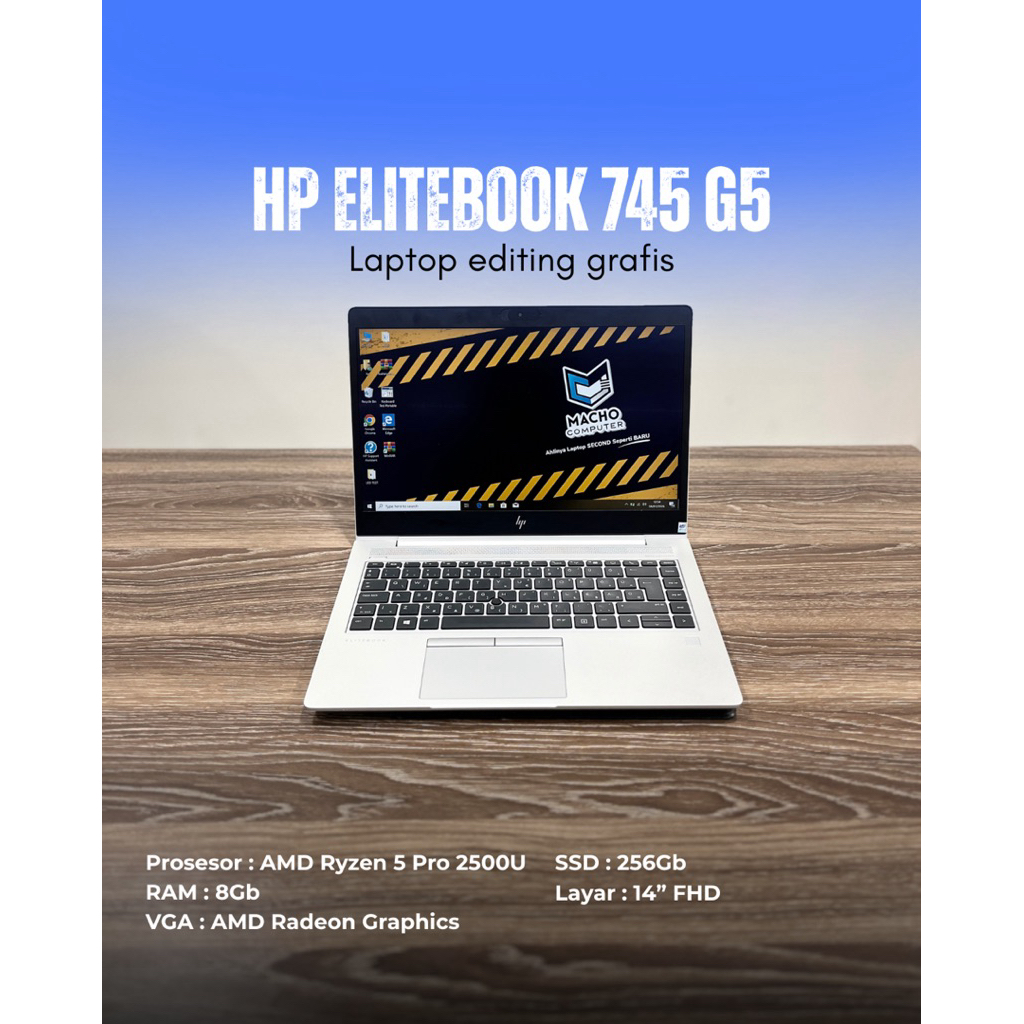 HP Elitebook 745 G5 Ryzen 5 Pro 2500U