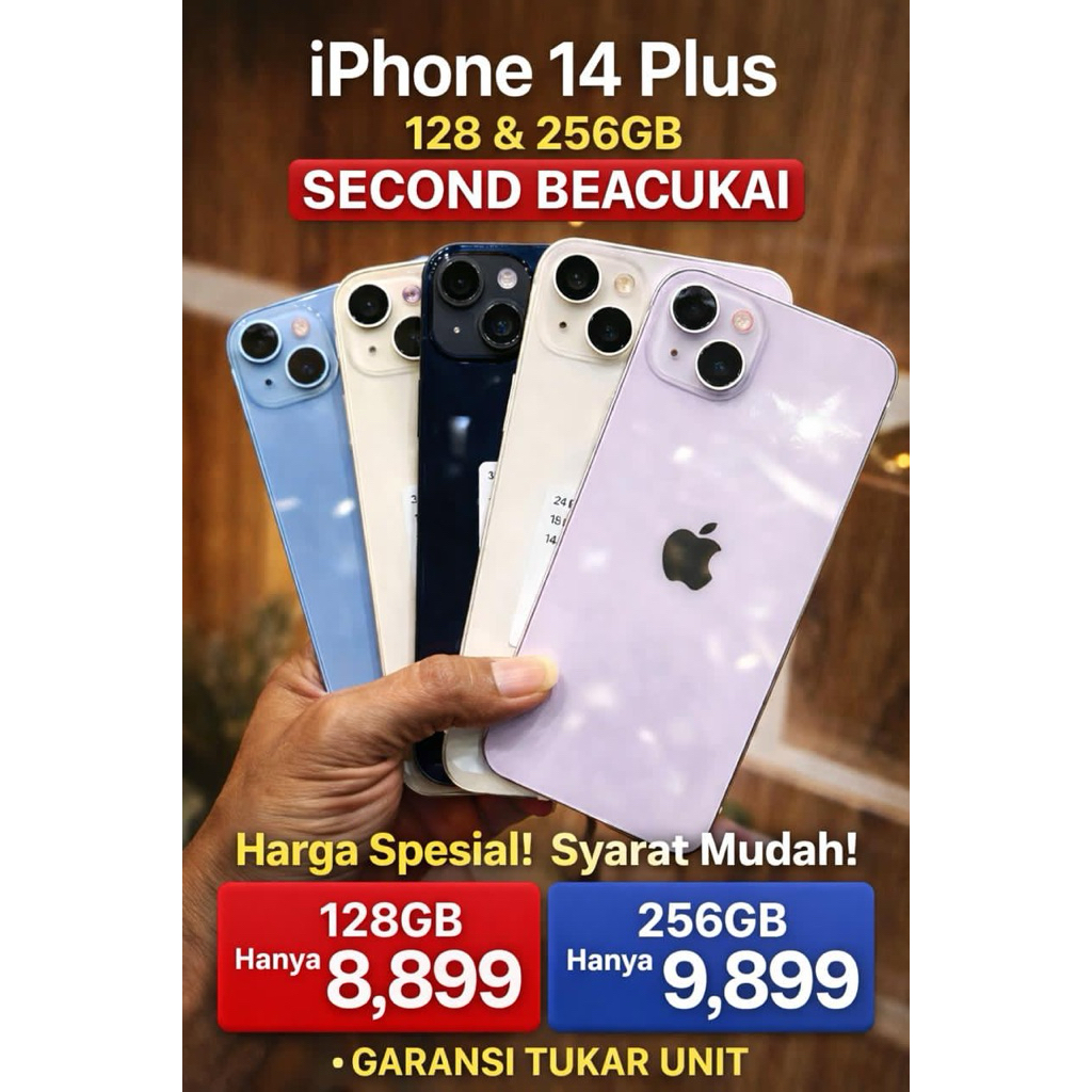 iphone 14 plus 128gb second beacukai