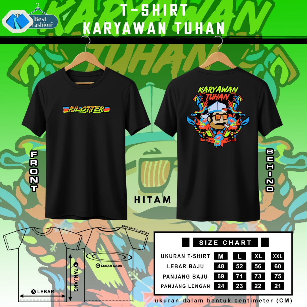 KAOS PILOTTER ORIGINAL PILOTTER KARYAWAN TUHAN NEW