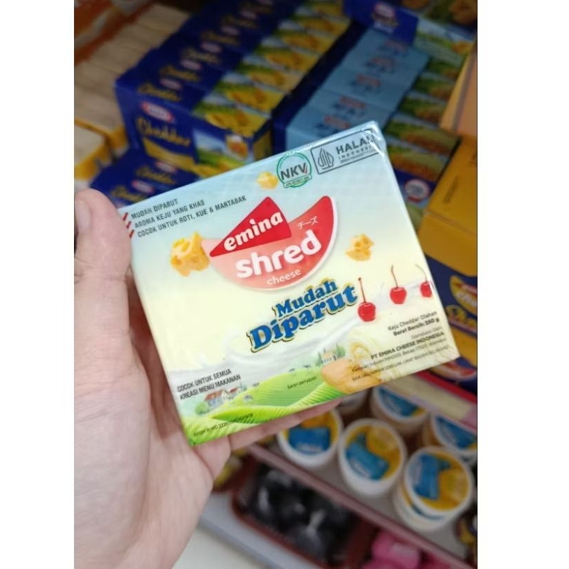Emina Cheese Shred keju Emina 250gr